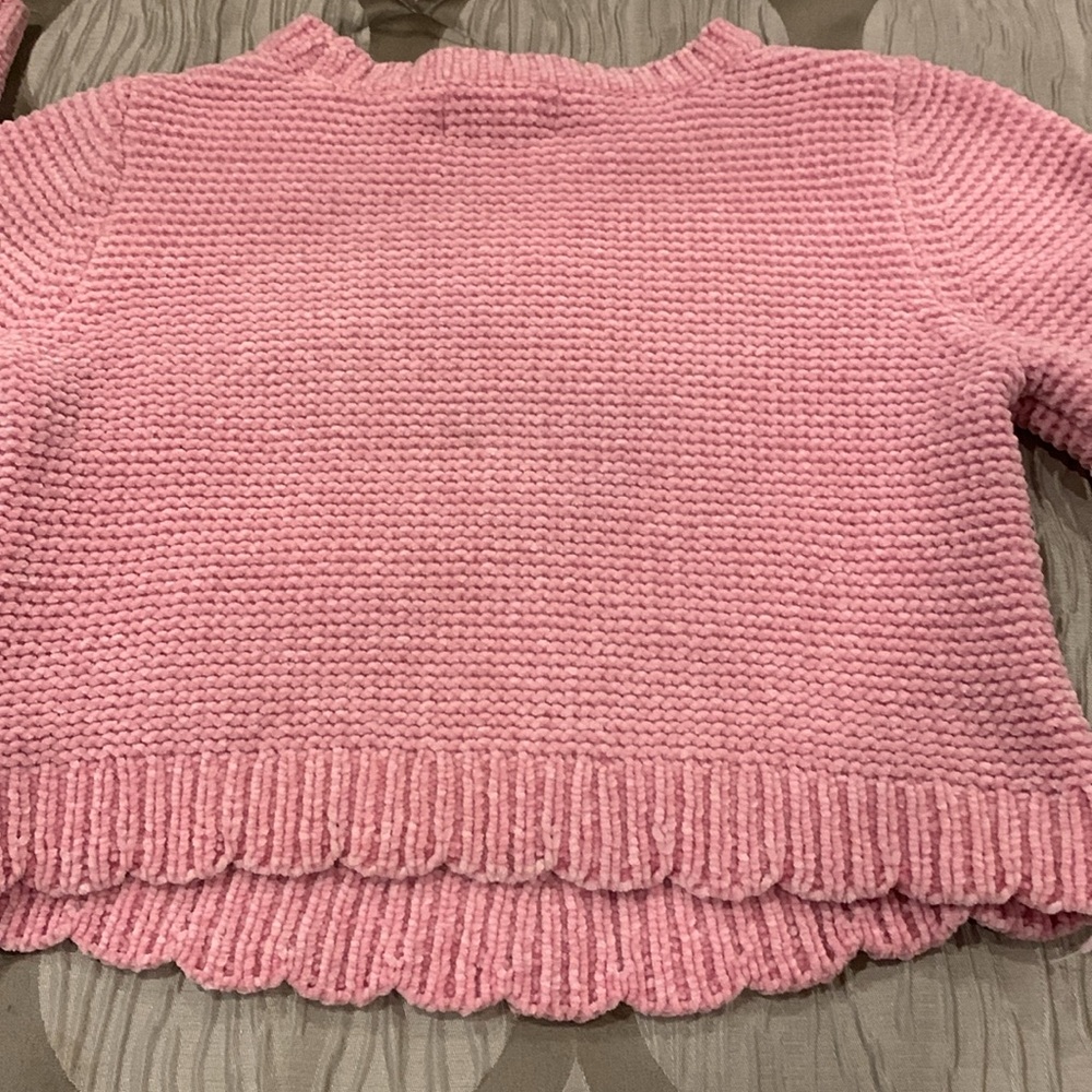 Kid’s Clothe’s  Pink Sweater Girls size 7/8 Velour - Picture 7 of 10